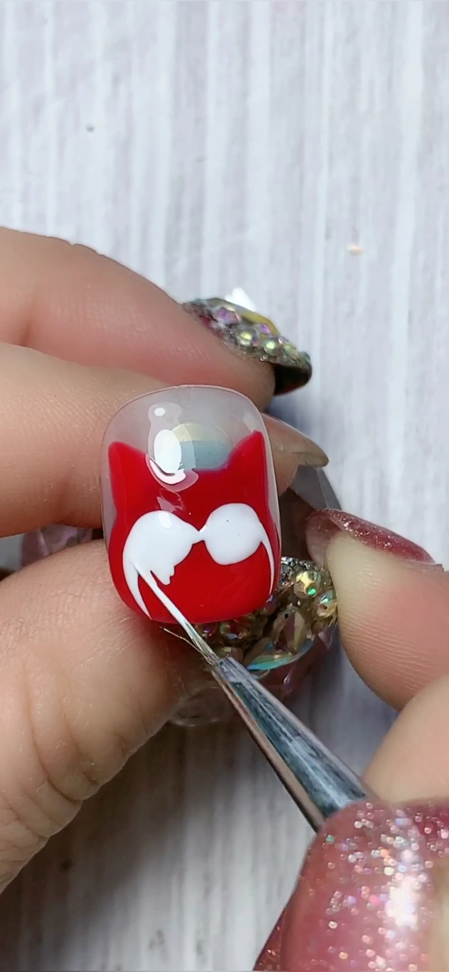 美甲可以这样做#小阿狸