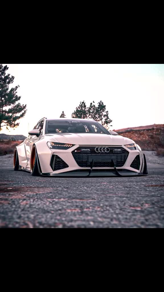 我要上热门奥迪rs6大宽体加低趴你受的了吗有没有更战斗了全民是好车