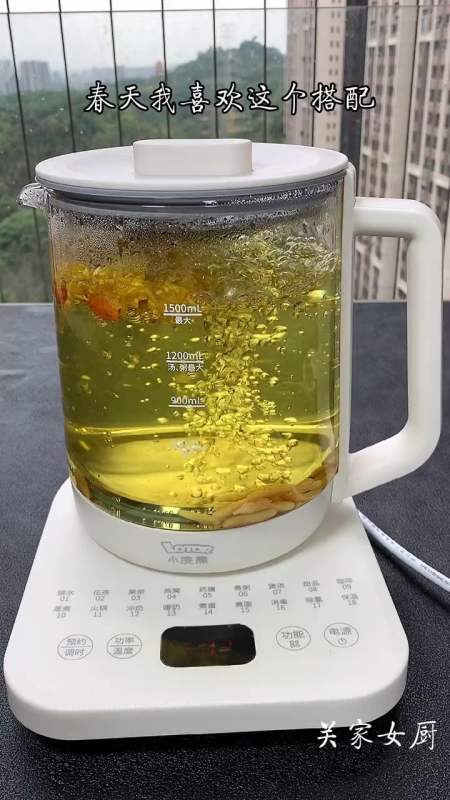 春天多喝菊花茶,搭配好了好处多多这个养生壶容量大