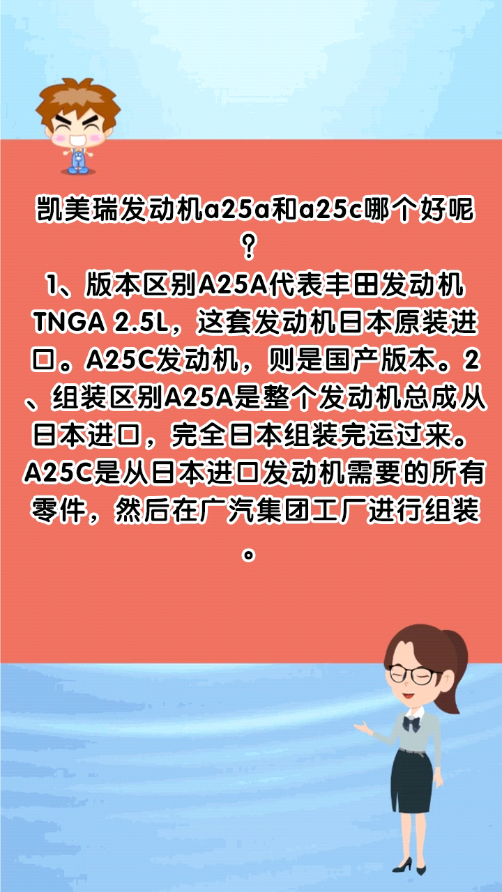 凯美瑞发动机a25a和a25c哪个好呢?