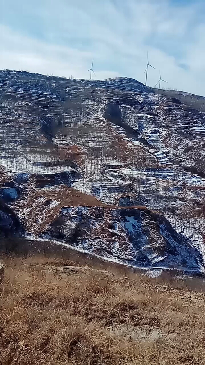 看下雪后的大山