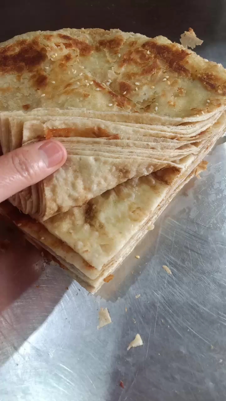 发面麻酱千层饼