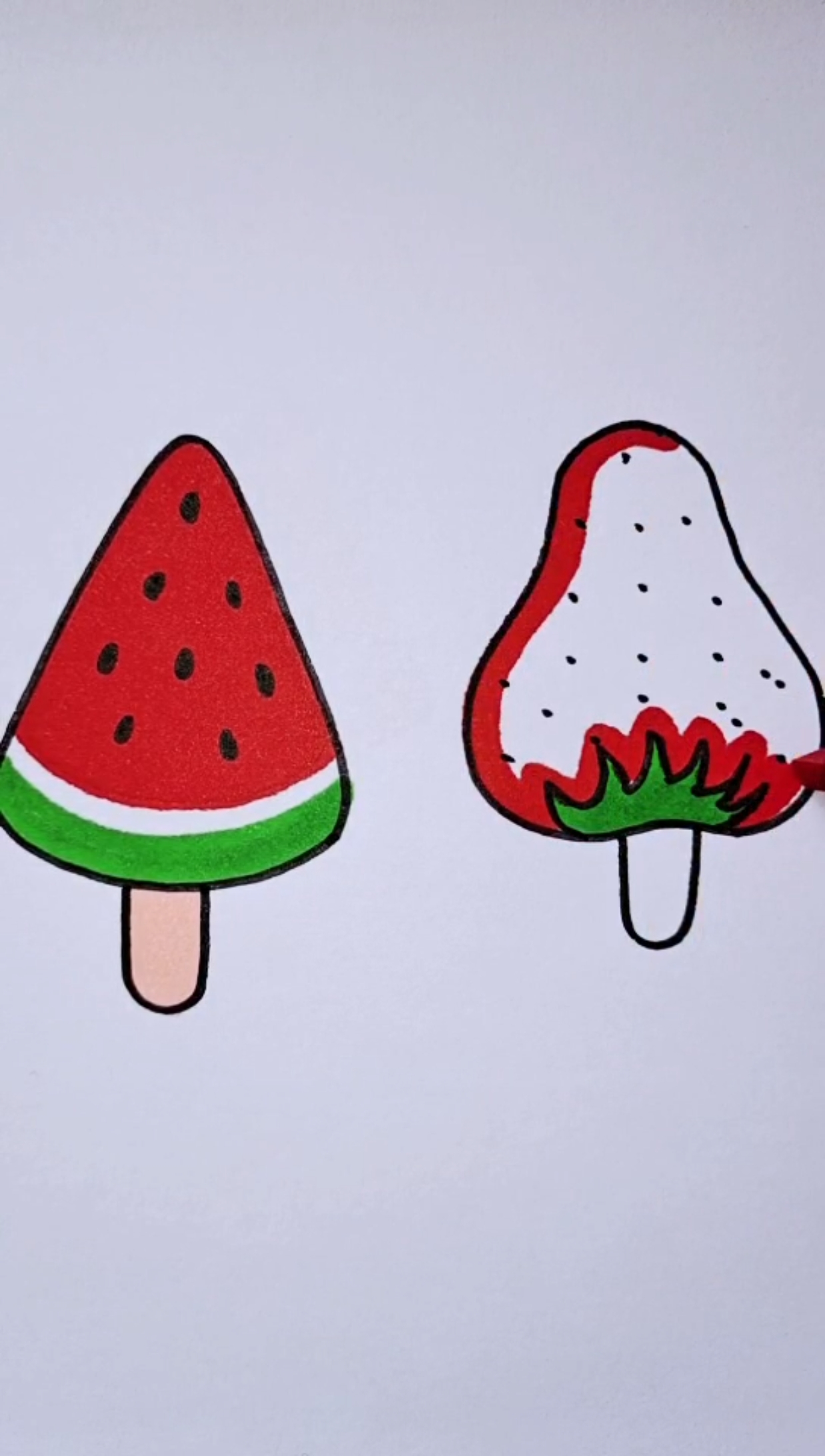 简笔画#雪糕简笔画