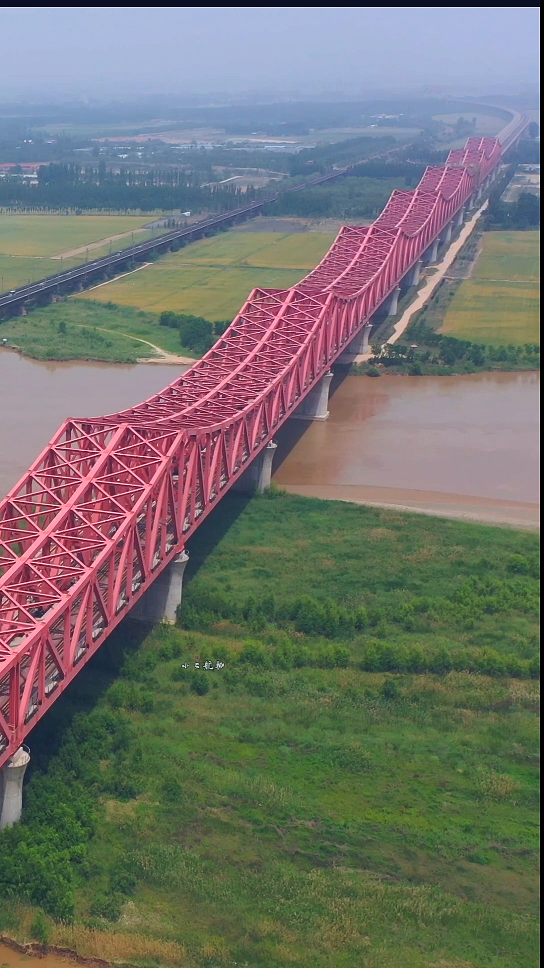 黄河铁路大桥,一千米三座大桥横跨黄河两岸,新京广跌路2014换桥通车