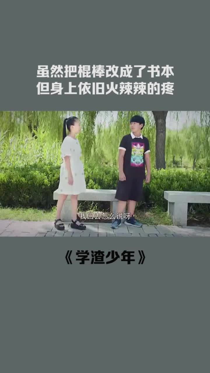 学渣少年虽然把棍棒改成了书本,但身上依旧火辣辣的疼
