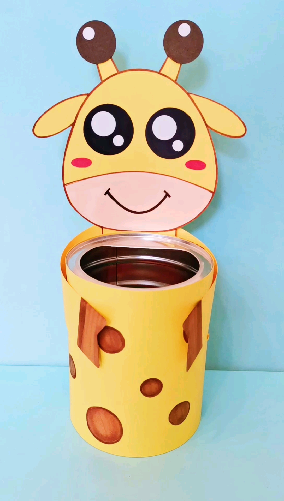 手工制作#废旧奶粉罐大变身-度小视