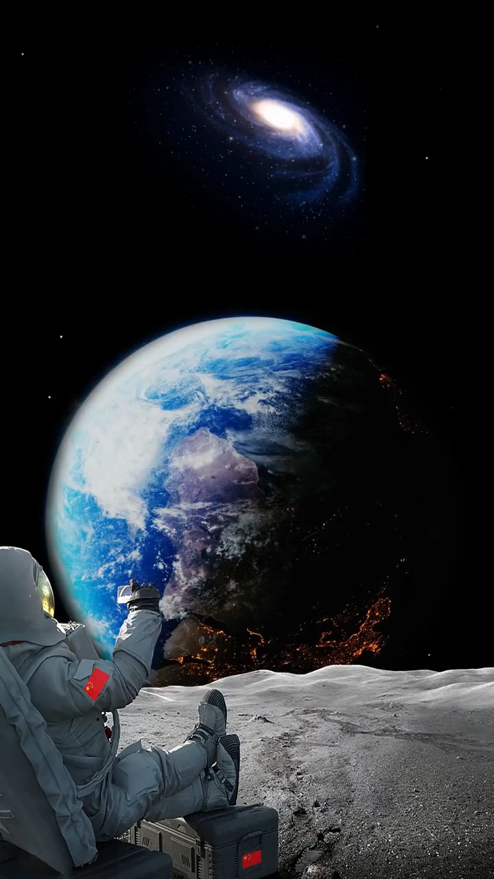 上个作品爆了,粉丝私信说地球的夜景太美了没看够,给大家换个角度欣赏