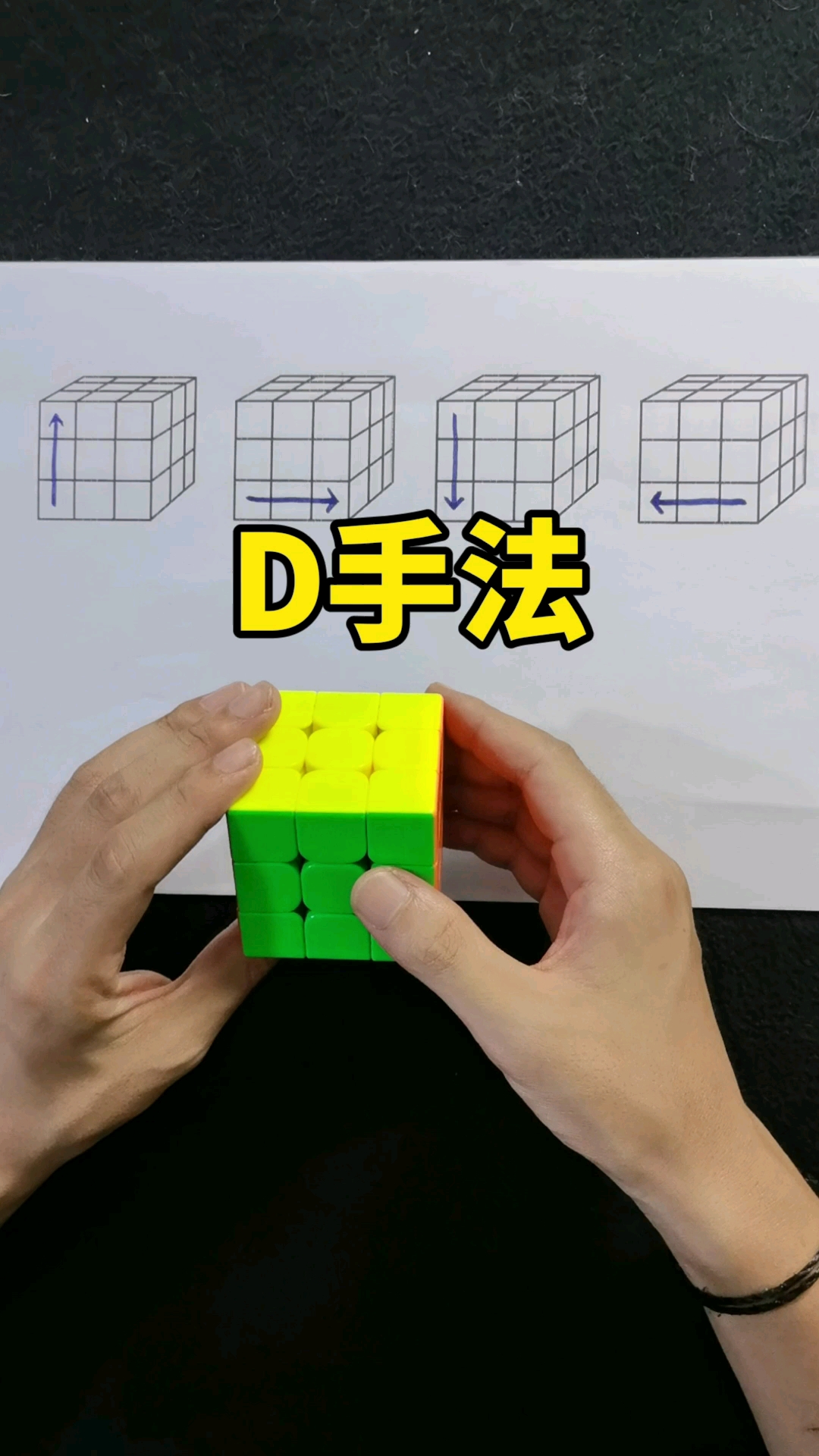 魔方#魔方d手法练习,学会了吗?