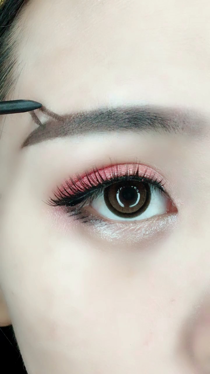 最火?剪刀眉详细画法