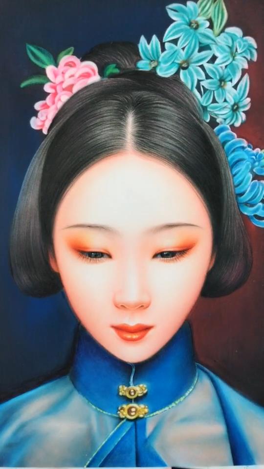 手绘#我们古代美人的长相有人喜欢吗?