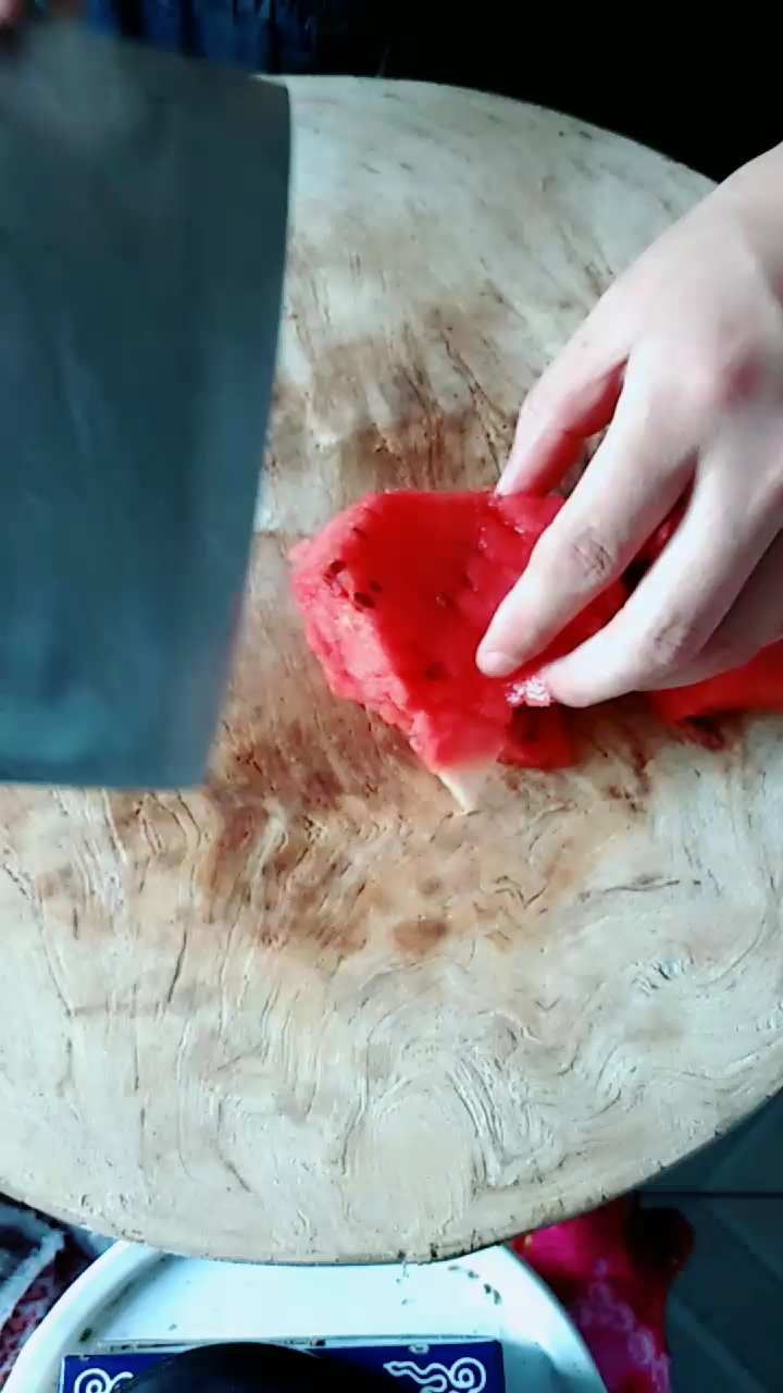切三角西瓜