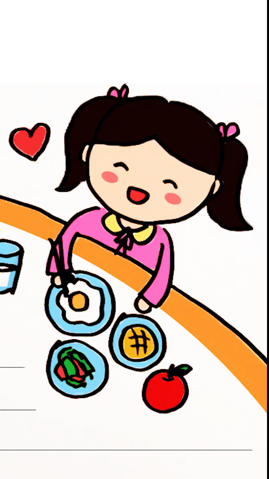 手抄报#合理膳食,免疫基石!学画全国学生营养日手抄报