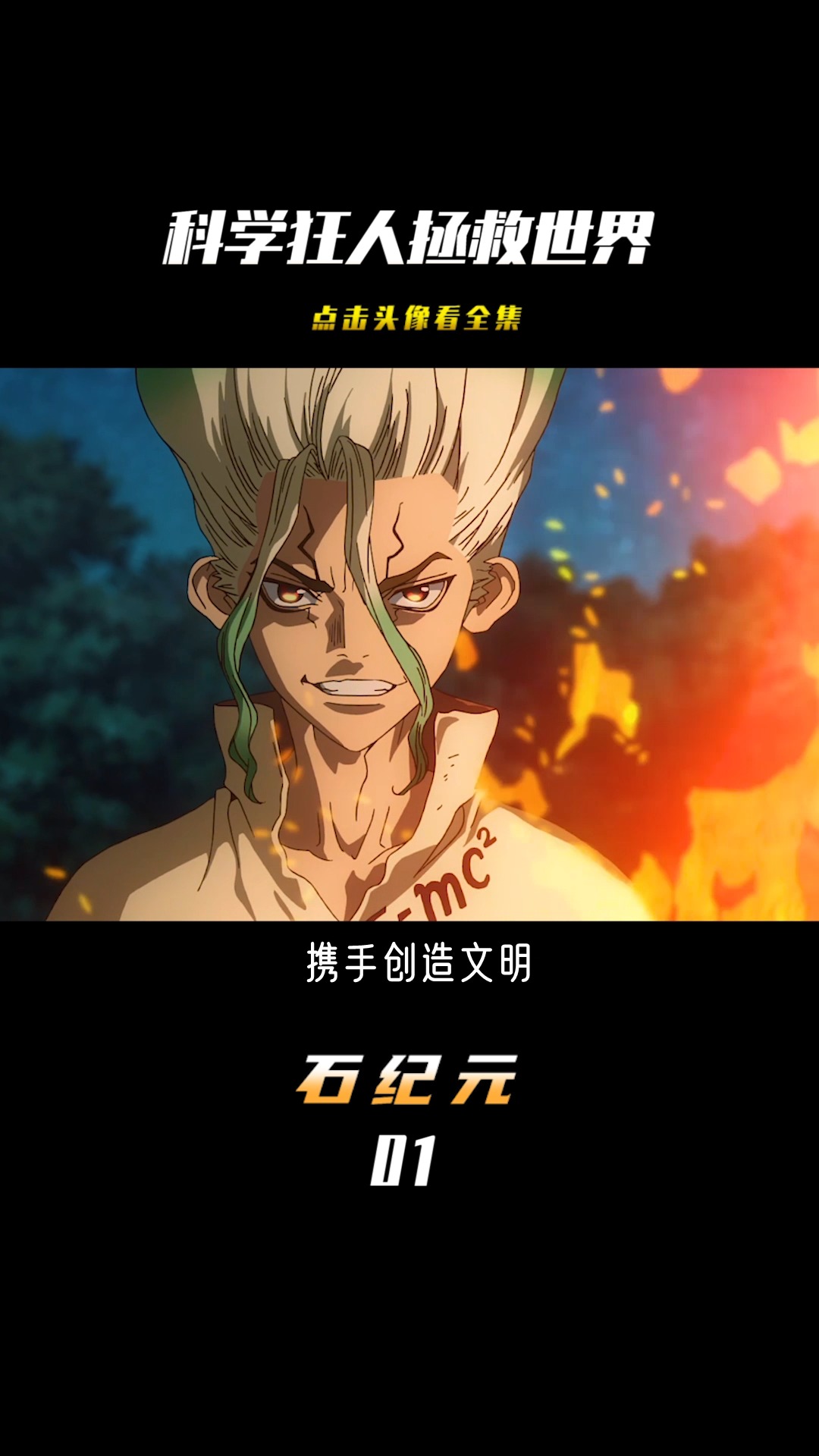 动漫#如果人类被石化,世界会变成什么样子!