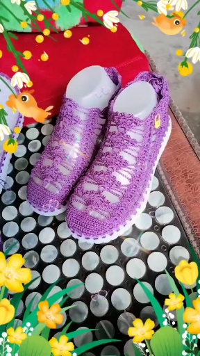 手工钩织#手工小短靴