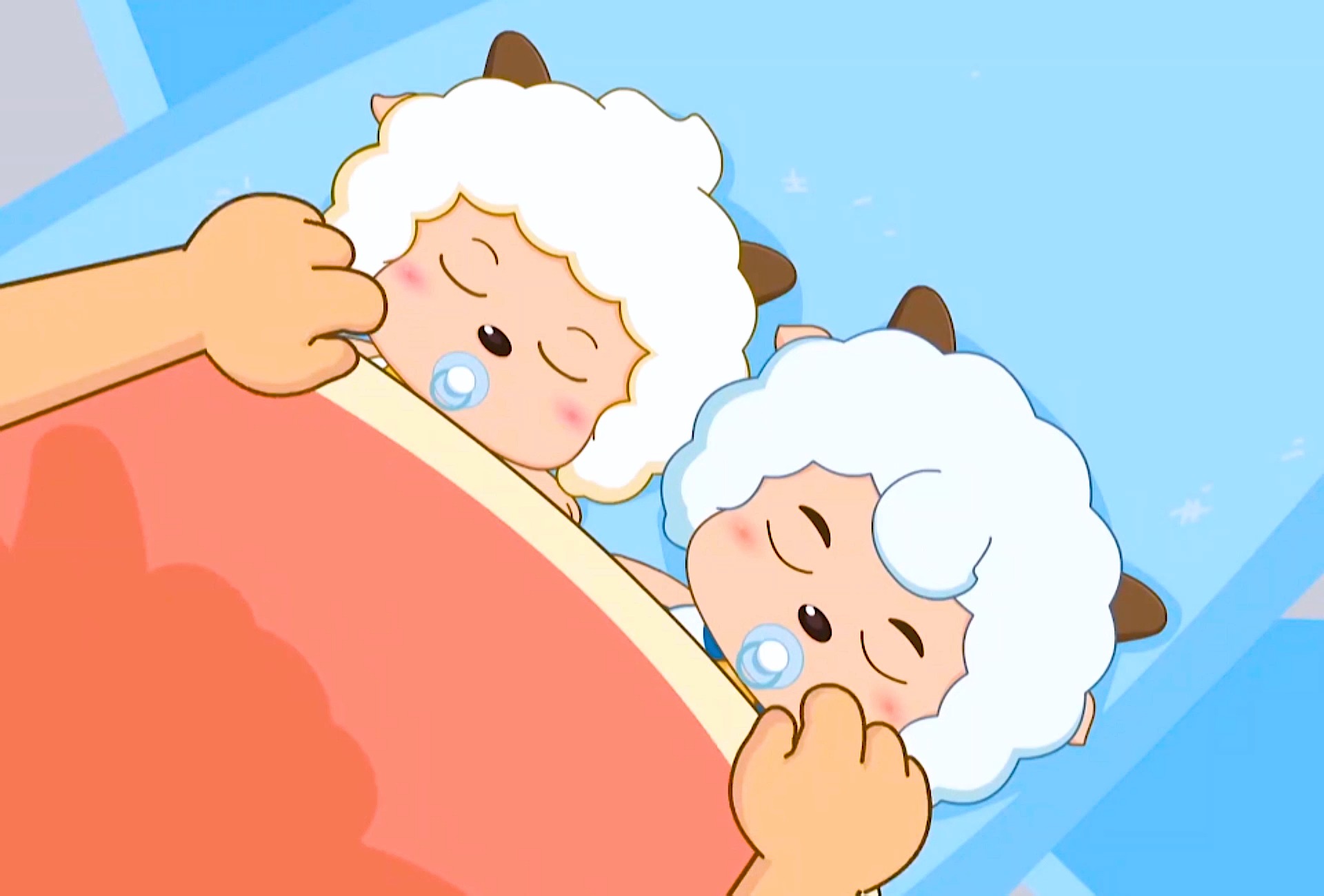 喜羊羊与灰太狼不知道小羊宝宝们喜欢什么颜色的麻袋呢