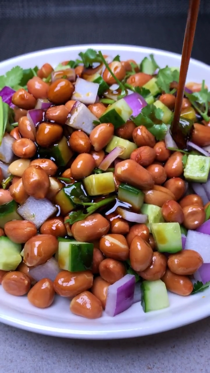 下酒菜来啦#老醋花生#真是夏天必备的喝酒小凉菜