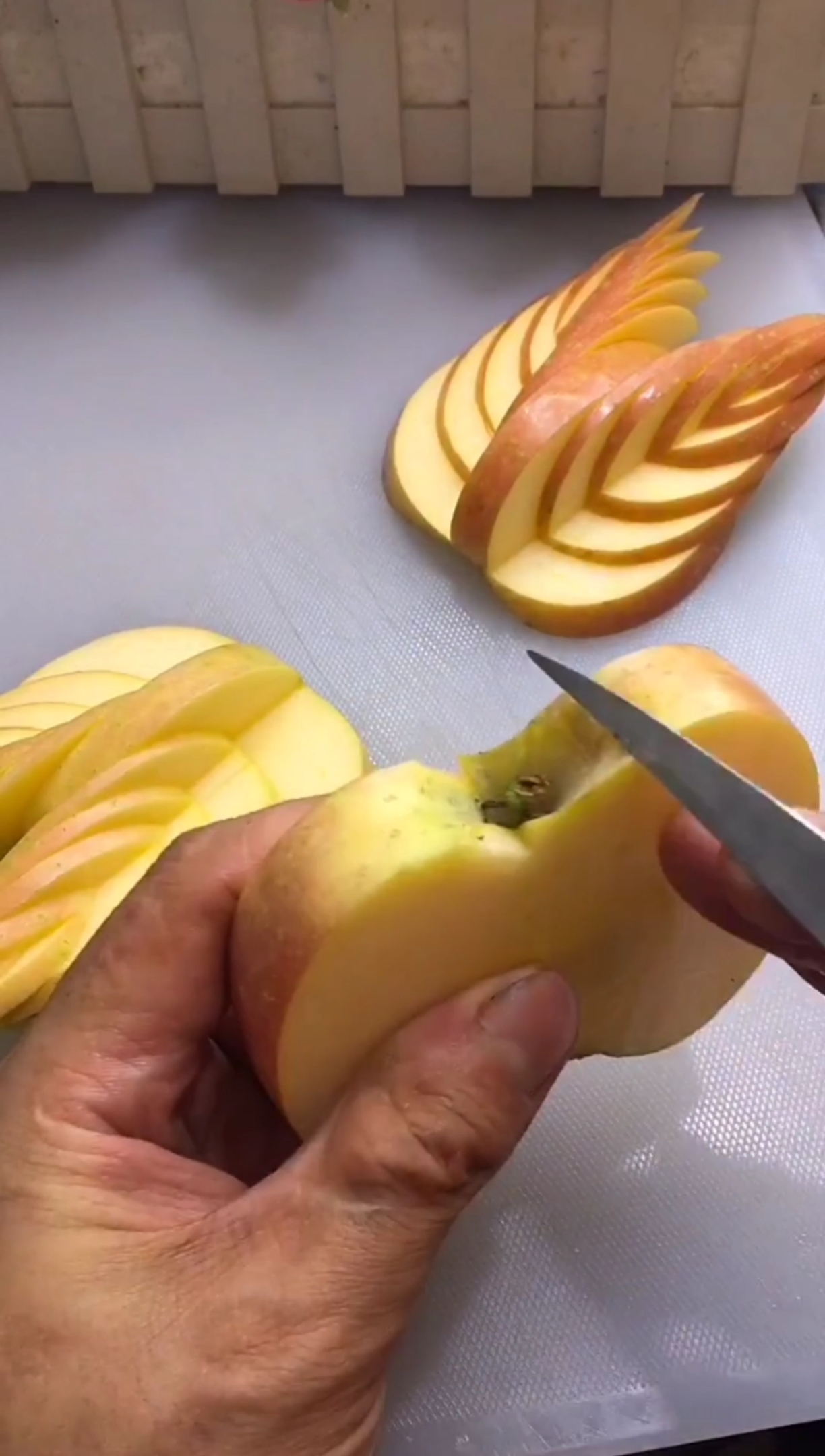 苹果的切法与摆法图片
