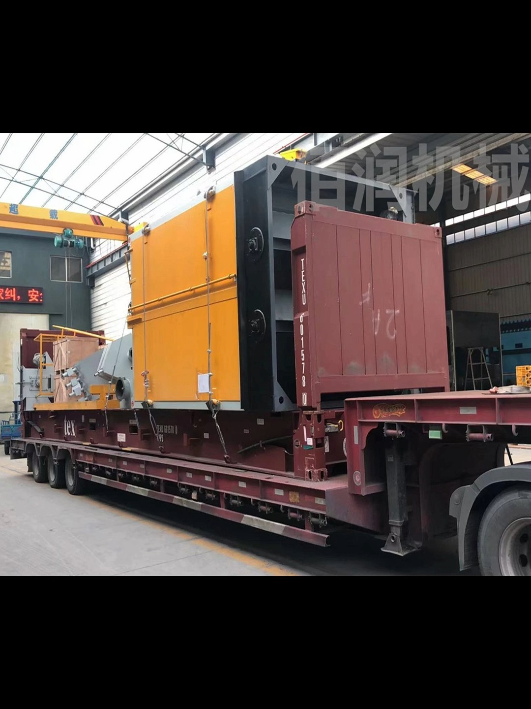 大型锻造件吊钩式抛丸机 双吊钩式大型抛丸机----盐城佰润厂家定制