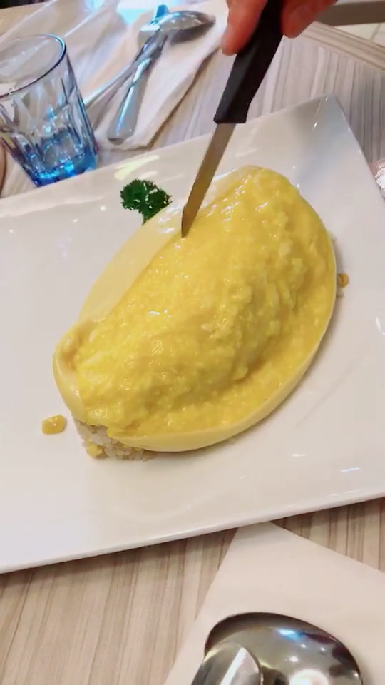 流心蛋包饭真的很好吃