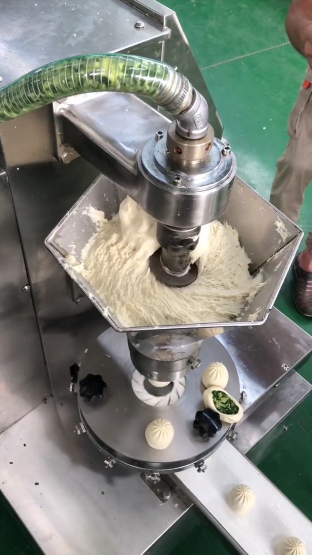 最新款做发面包子机,一小时三千个快慢可调,大小可调,皮薄厚馅多少