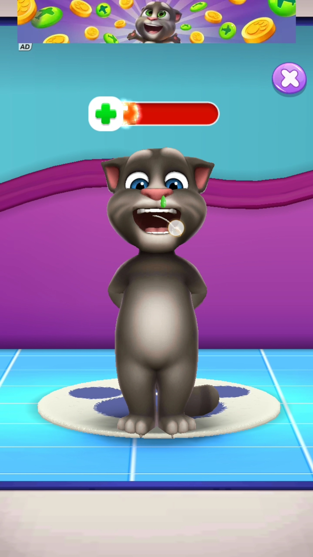 汤姆猫乖乖吃药