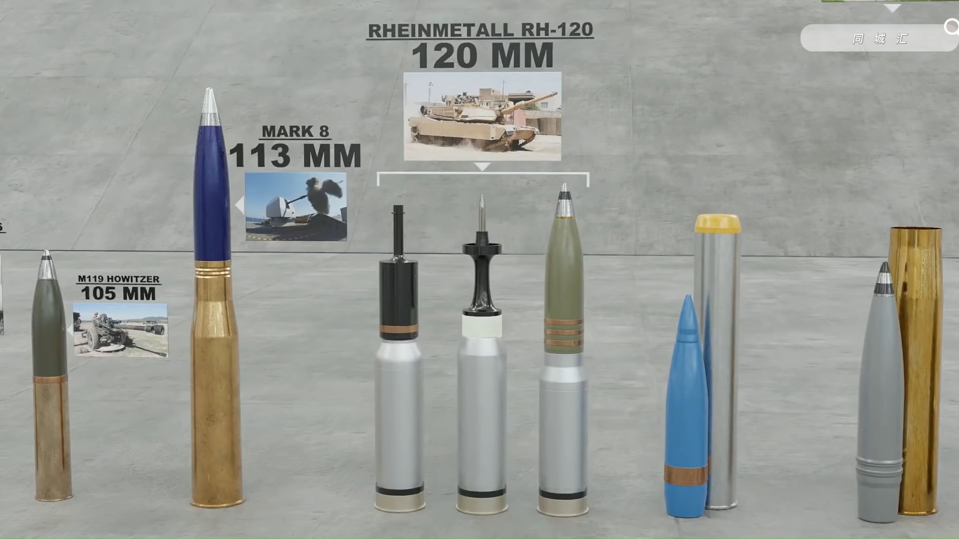 军事科技各类火炮弹药对比