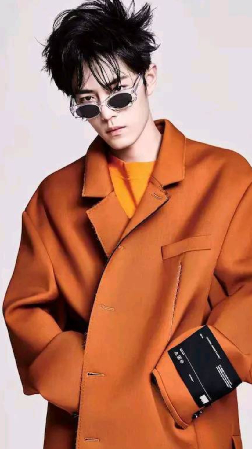 肖战哥哥炸毛造型简直吊炸天,拽拽的帅的一笔啊.