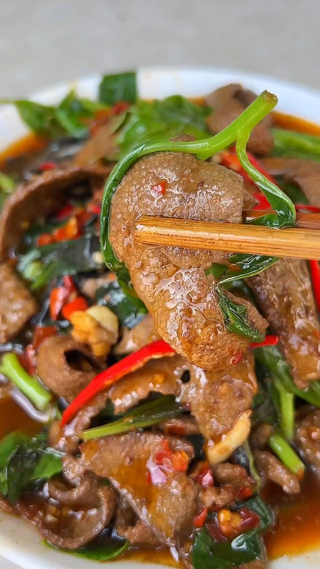 帮胖娃儿数一下血皮菜猪肝到底炒了几秒-度小视