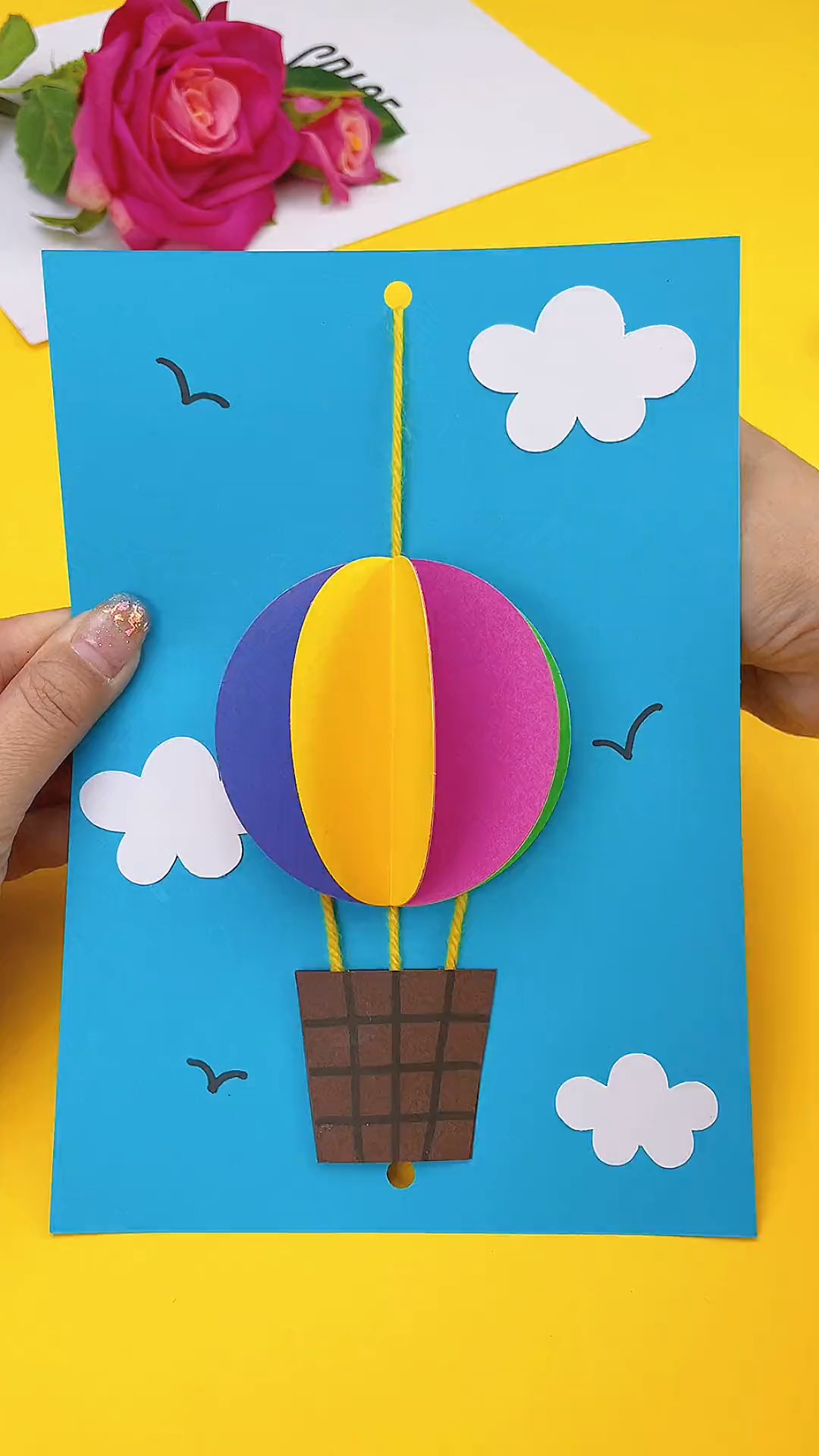 手工热气球的制作方法图片