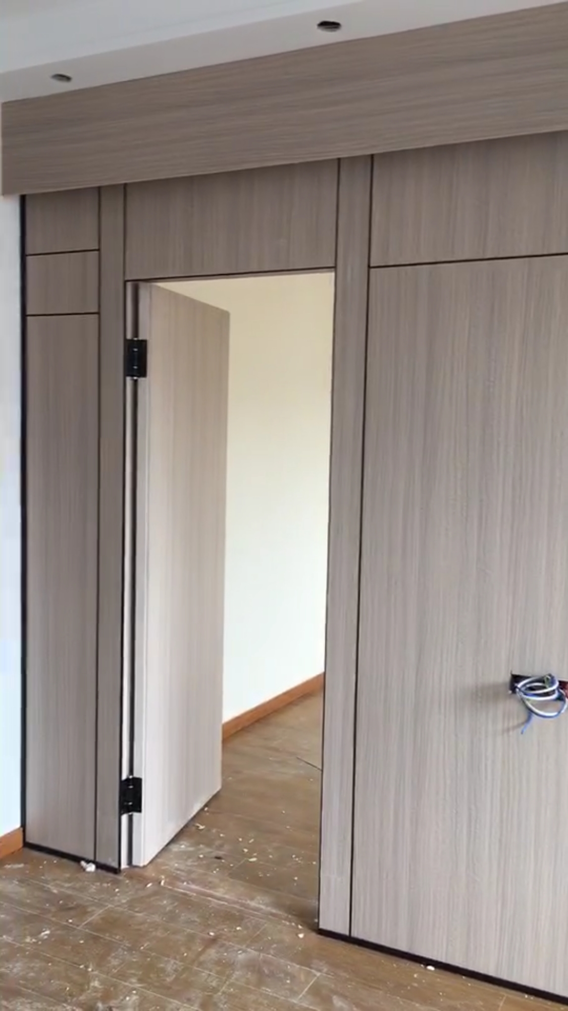 极简风隐形门墙板模块一体快装化实景展示