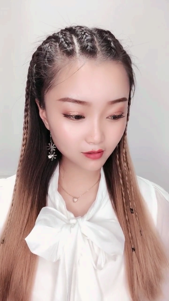 感谢官方给的每一个热门#排骨辫这样扎