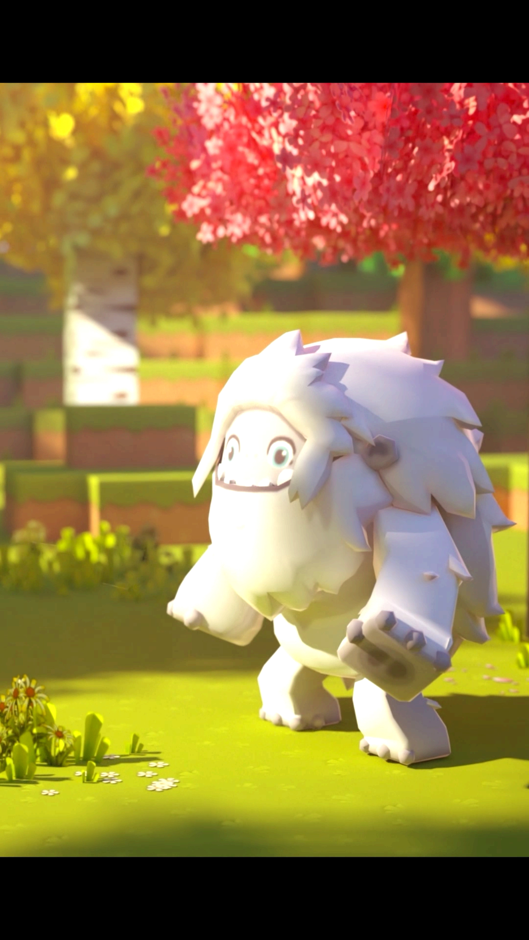 迷你世界#《迷你世界》联合《雪人奇缘》官宣:十一长假,跟大毛一起去