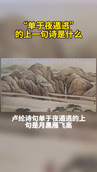 单于夜遁逃的上一句诗是什么?