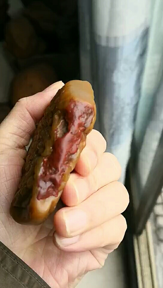 清远佛冈竹叶纹,天然奇石