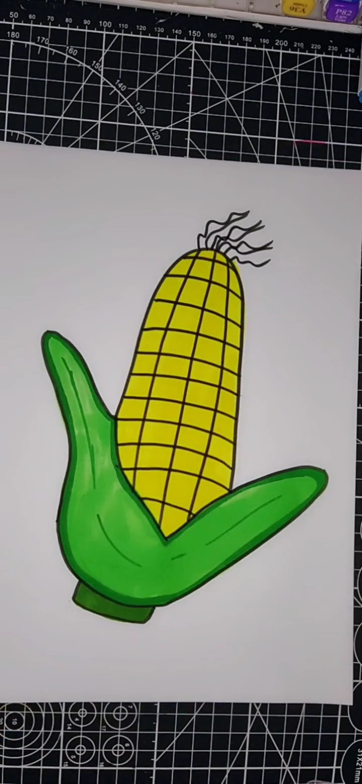 郑州cbd大玉米简笔画图片