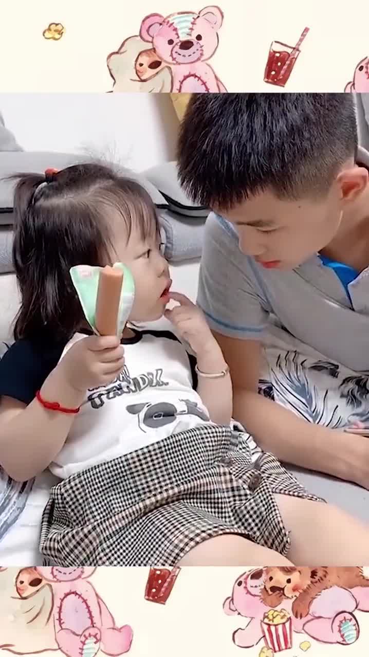 相差12岁的兄妹俩一在家就是这样的状态看完原谅我没忍住