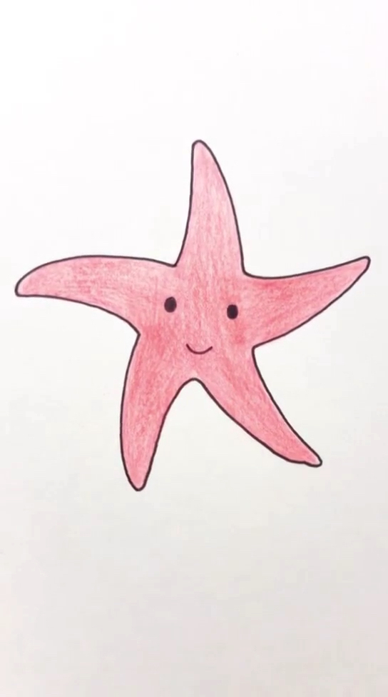 宝宝们 快来画海星,简单又好看-度小视