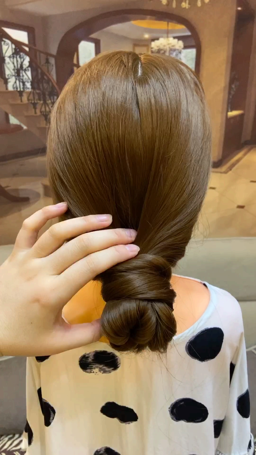 韩式风格低扎发