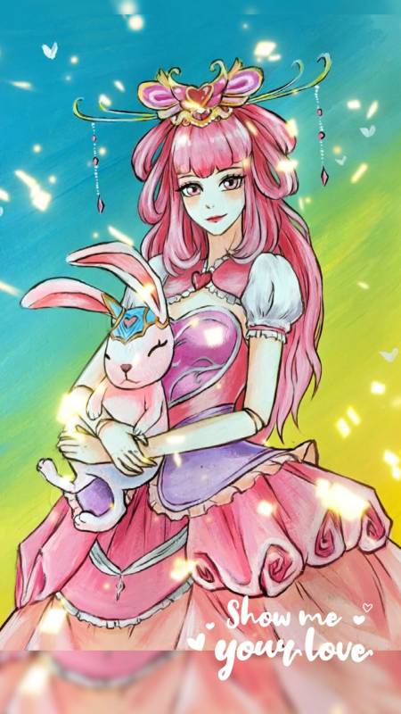 画画#叶罗丽情公主,祝大家新年快乐哦～-度小视