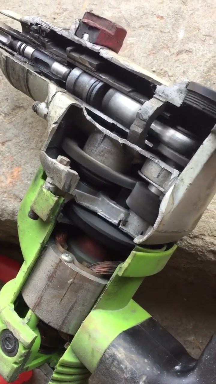 冲击钻被解剖内部结构