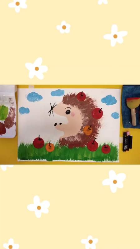 家里的旧牙刷千万别丢,可以刷出一只可爱的小刺猬哟