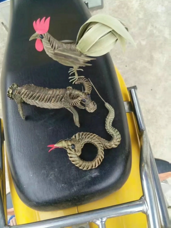 民间艺术#中国非物质文化遗产.棕编工艺之十二生肖.