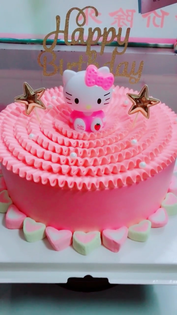 kt猫蛋糕图片大全 粉色图片