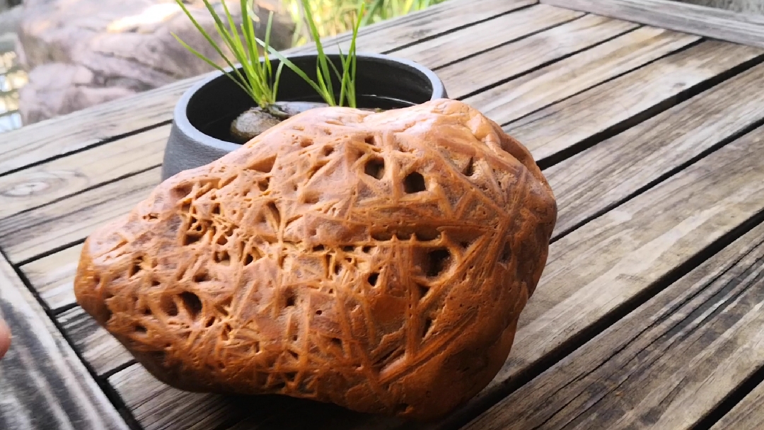 兰溪黄蜡石稻草纹.