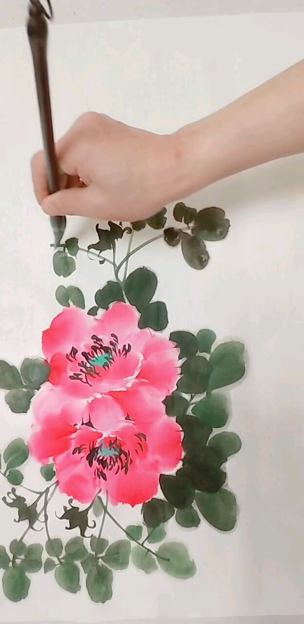 我要上热门#点厾法画牡丹