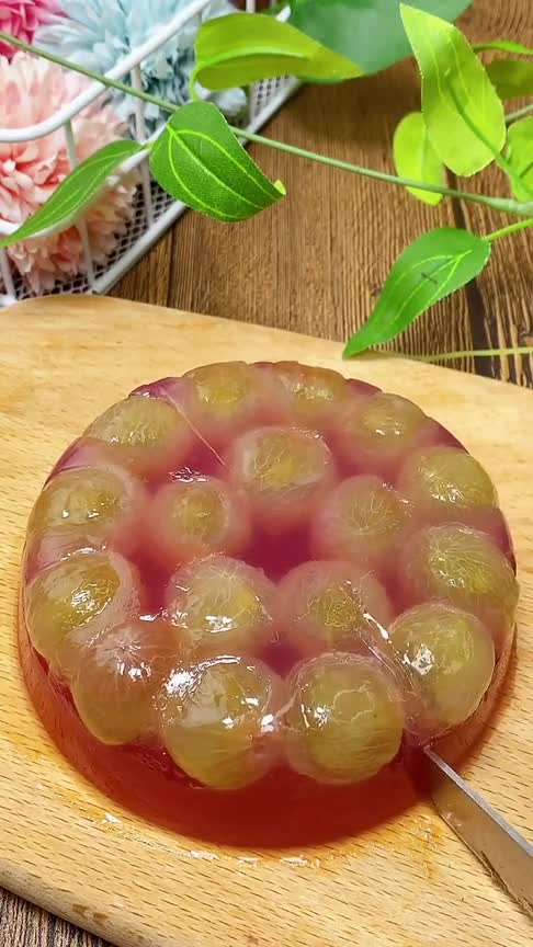 自制葡萄果冻,q弹好吃