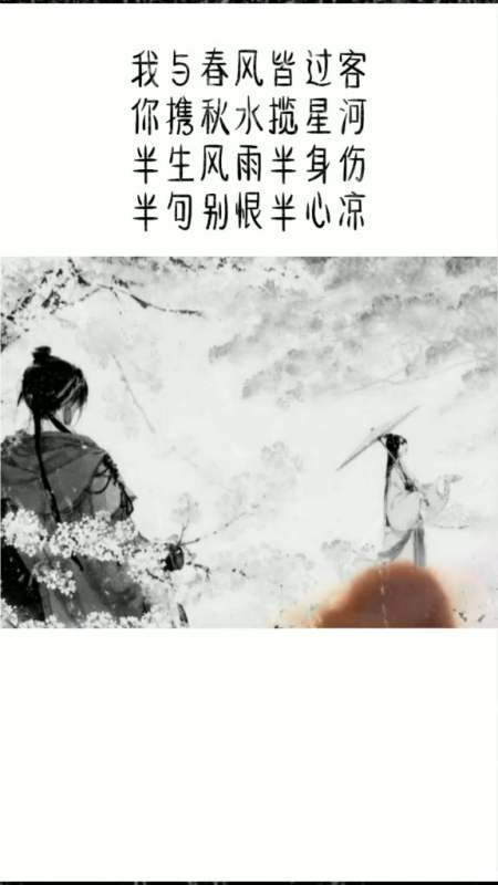 我与春风皆过客,你携秋水揽星河