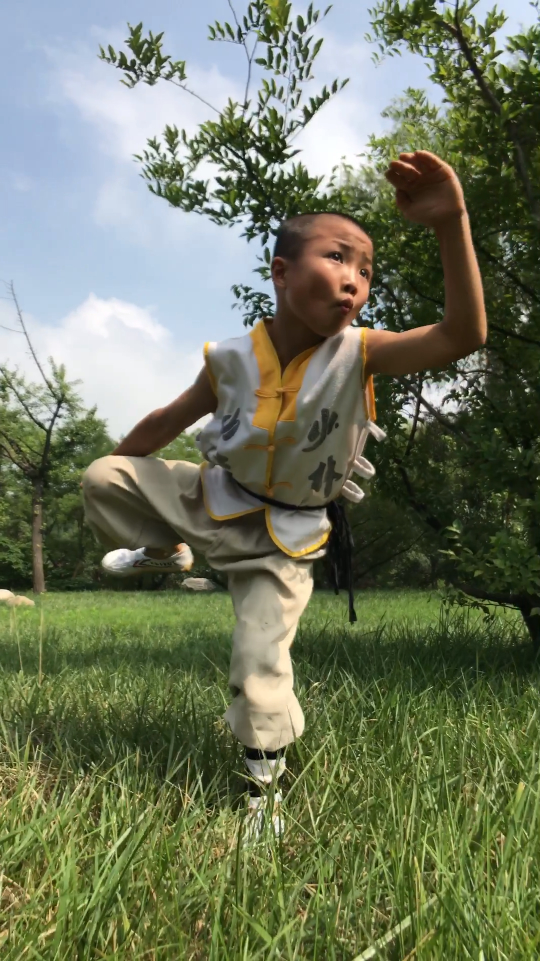 少林八岁小弟子猴拳一段