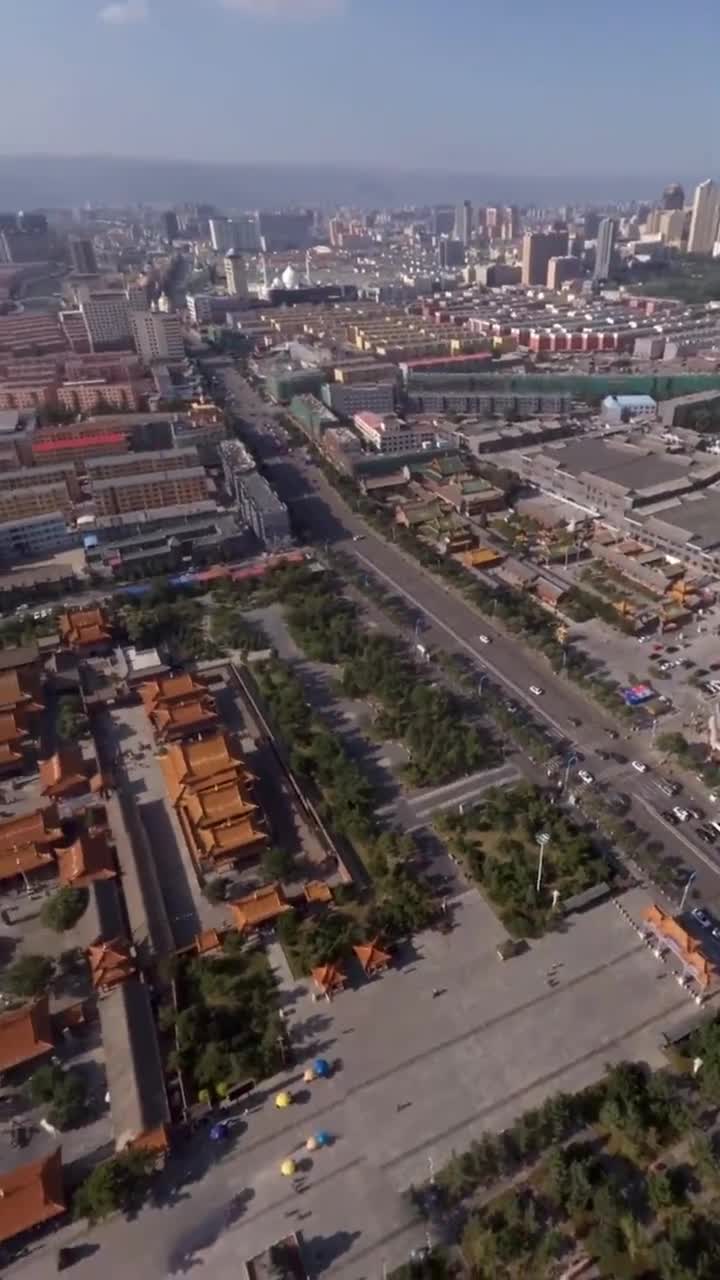 航拍内蒙古呼和浩特,整齐的规划霸气壮观,不愧是中国首富城市