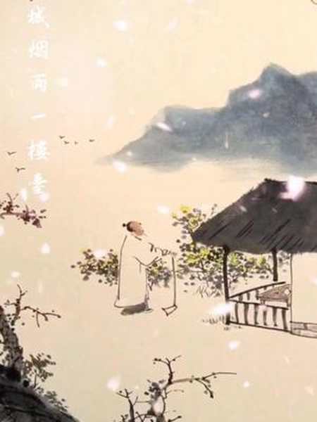 采菊东篱下悠然见南山国画也